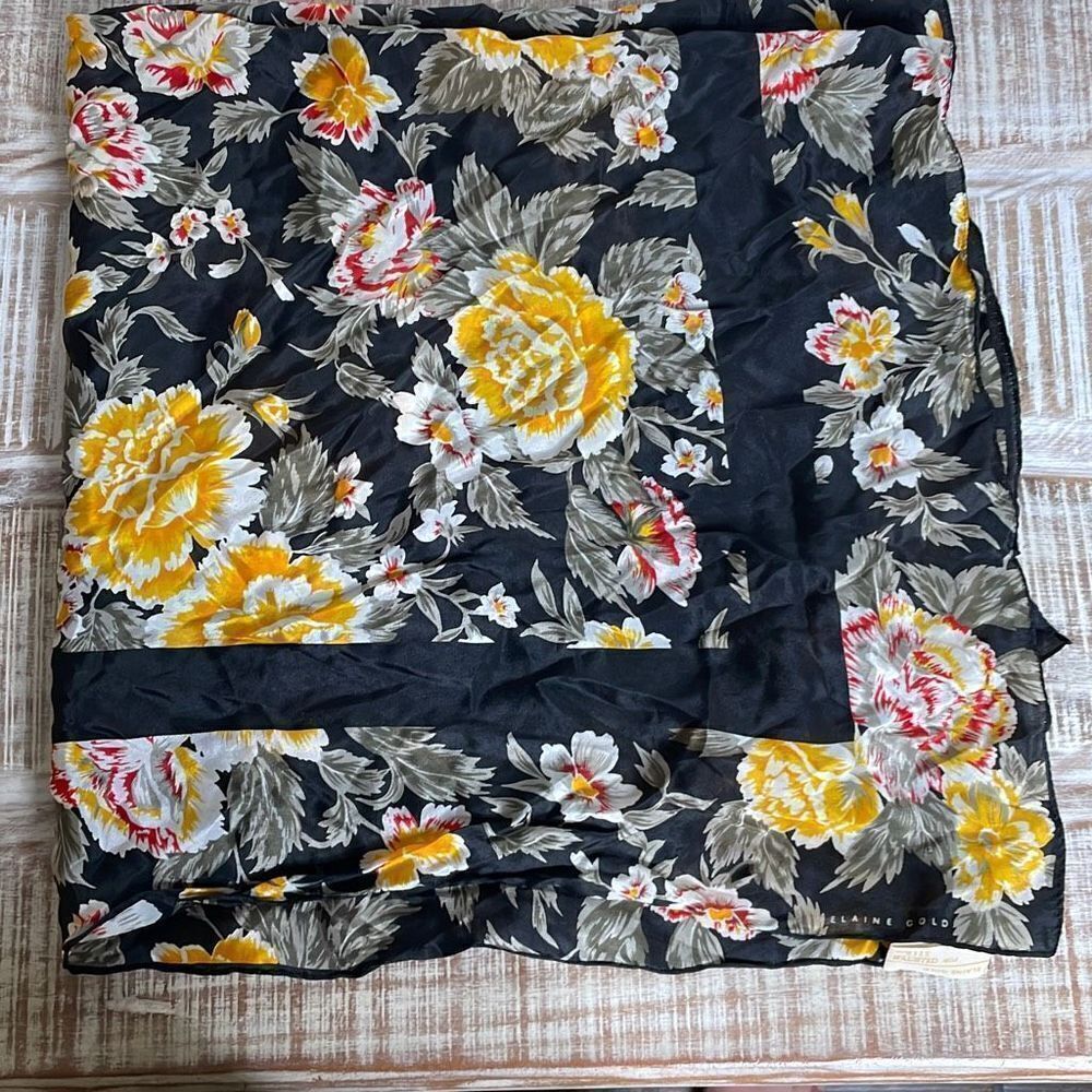 Elaine Gold Womens 100 Silk Scarf